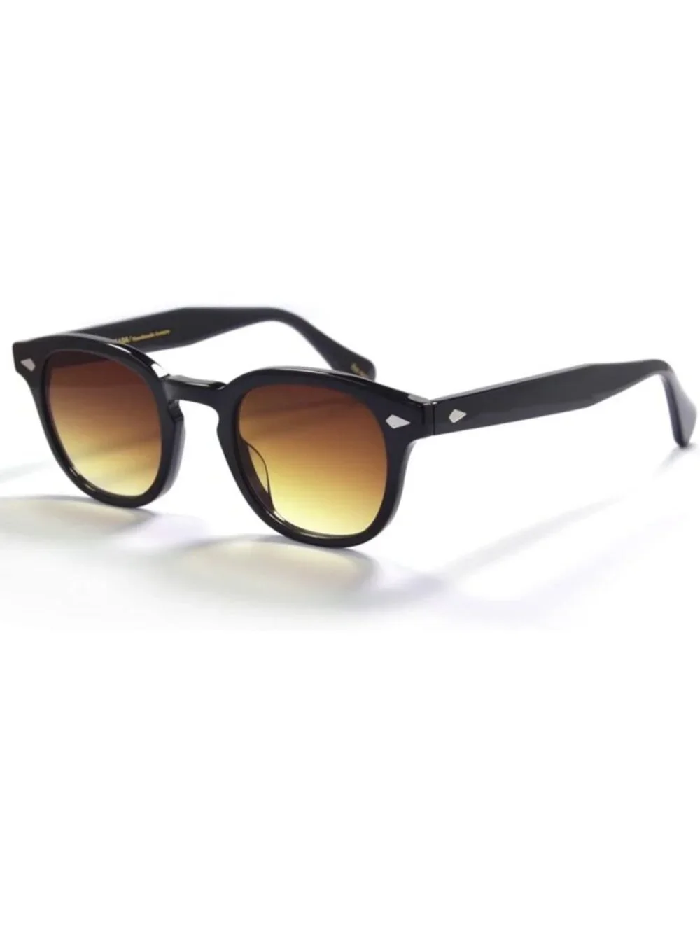 Men's Retro Round Handmade Sunglasses with UV400 Protection - Stylish & Durable